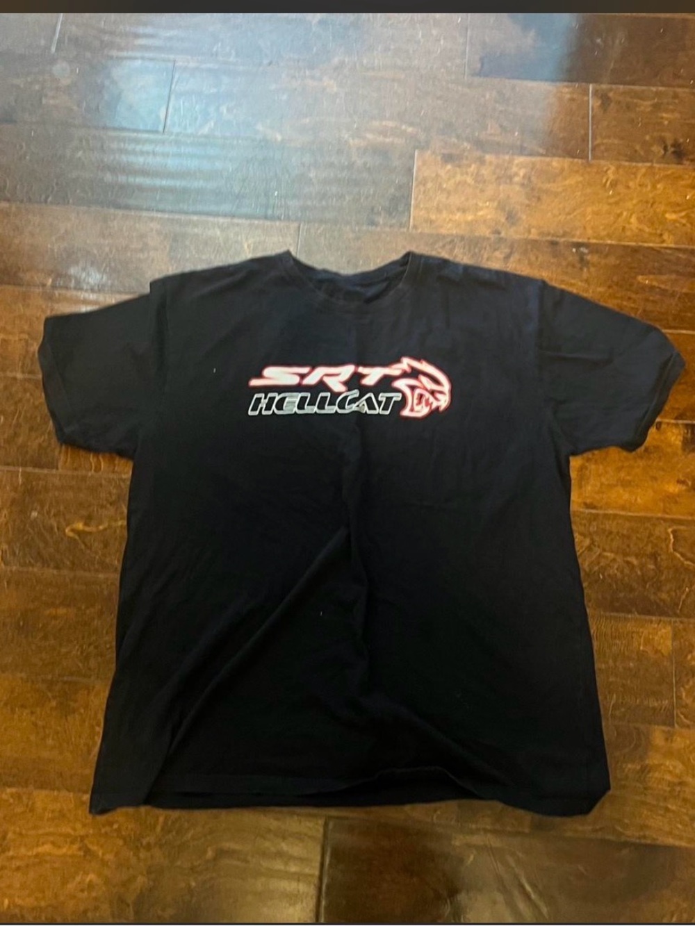 Gildan Black SRT Hellcat Graphic Tee with Red Accents